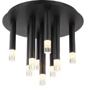 Globo Lighting Plafonnier design Ryan 9 lumières noir