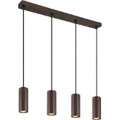Globo Suspension en bronze James 4 lumières