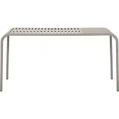 Hioshop Stella Table de jardin 150x90 cm, gris.