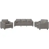 vidaXL Ensemble de canapés 3 pièces avec coussins Tissu Taupe