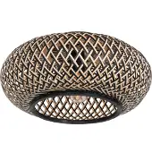 Steinhauer Anne Lighting - plafonnier - Maze - naturel - bambou métal - Ø 40cm - E27 - 3129BE