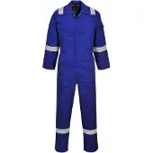 Portwest Combinaison AF73 Araflame Argent Bleu Royal T. 34