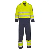 Portwest MV28 Warnschutz MODAFLAME Overall Yellow/Navy Gr. 5XL