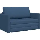 vidaXL Canapé-lit 110 cm Bleu Tissu
