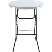Oviala Table mange-debout pliante blanche - REKKEM