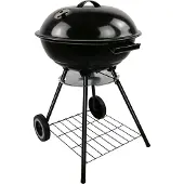 Bbq collection Barbecue sphérique Ø 43 cm - Barbecue au charbon de bois avec couvercle et roues - Grille de rangement, Griller