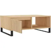 vidaXL Table basse chêne Sonoma 90x60x35 cm bois composite
