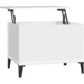 vidaXL Table basse blanche 60x44,5x45 cm Bois composite