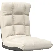 vidaXL Chaise de sol Pliable Tissu Crème