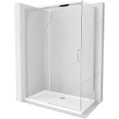 Mexen Paroi de douche OMEGA 130x70cm verre clair, cadre chromé