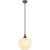 Globo Lighting Suspension anthracite Maxy avec verre blanc Ø 24cm