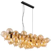 Globo Lighting Lampe pendante unique Udo Verre ambré 100 cm