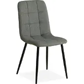 Homestyle4u Chaise Salle à Manger Gris Design Moderne Chaise de Cuisine Chaise pas Cher Fauteuil Rembourrée
