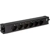 Bachmann Steckdosenleiste STEP BASE 6-fach, schwarz