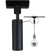 Paulmann URail Adaptateur universel pour suspension Noir mat métal/plastique