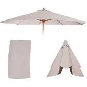 Mendler Toile de rechange pour parasol Lisbonne Ø 3,5m