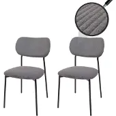 Mendler Chaise de salle à manger -O26 (lot de 2)