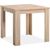 Homestyle4u Table à Manager Table Salle a Manger 80x80 cm Table de Cuisine en Bois Chêne