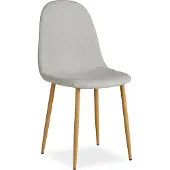 Homestyle4u Chaise Salle à Manger Gris Design Moderne Chaise de Cuisine Chaise pas Cher Fauteuil Rembourrée