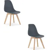 Leobert Chaise KITO - ardoise foncée x 2