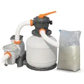 Bestway Pompe à sable 8327 l/h + sable 25kg 58499