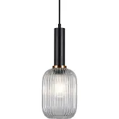 ITALUX Antiola lampe suspendue moderne noire PND-5588-1M-BK+CL