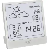 TFA-Dostmann TFA Station météo radio CLEO, blanc