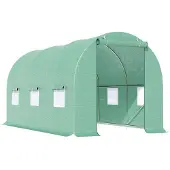 Outsunny Sunny Tuinkas - Folie - Vert 4,5 x 2 x 2m