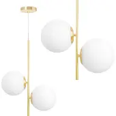 Toolight Lampe Suspendue G118-2CP Gold White