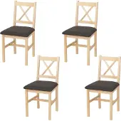 MCW Chaise de salle à manger -F77 (lot de 4)