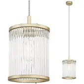 Zumaline SERGIO Pendelleuchte matt gold E14 max 60W IP20