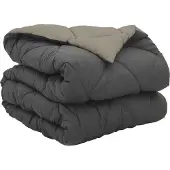 vidaXL Couette quatre saisons gris clair et anthracite 140 x 200 cm