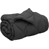 vidaXL Couette d'hiver anthracite 135 x 200 cm en microfibre