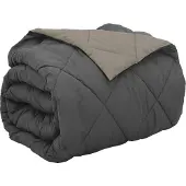 vidaXL Couette toute l'année Gris clair et anthracite 220 x 240 cm