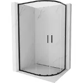Mexen Cabine de douche Exo 100x80 noir, verre transparent