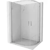 Mexen Exo Cabine de douche asymétrique 120x90 cm Chrome/Transparent