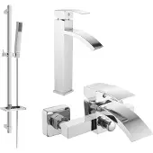Mexen Libra DQ77 Ensemble de bain, chrome - 745113DQ77-00