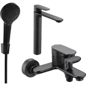 Mexen Milo R05 set de baignoire, Noir - 71313R05-70