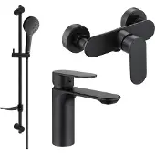 Mexen Milo DF05 set de douche, Noir - 71304DF05-70