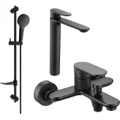 Mexen Milo DF05 set de baignoire, Noir - 71313DF05-70
