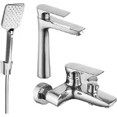 Mexen Axel R62 SET mitigeur bain et lavabo, chromé (73813R62-00)