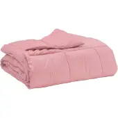 vidaXL Couverture d'été rembourrée rose 155 x 220 cm microfibre