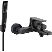 Mexen Lynx R72 mélangeur de bain avec accessoires, noir (74593R72-70)