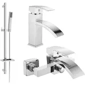 Mexen Ensemble de bain Libra DQ77, chrome - 745103DQ77-00
