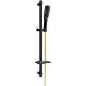 Mexen Ensemble de douche coulissante DQ49, noir/or (785494581-57)