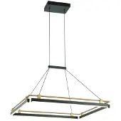 ITALUX Lampe LED suspendue 44W MERLOT PND-54638S-44W-3K-BK-GD