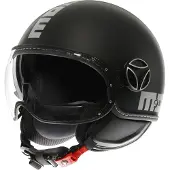 Momo Design FGTR Evo Casque Jet Mat/Noir/Argenté 61 unisex