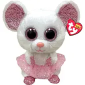 TY Beanie Buddy Nina Mouse, 24cm