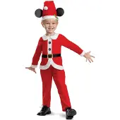 Disguise Mickey Christmas Classic Toddler Costume Rouge 5-6 Years Enfants