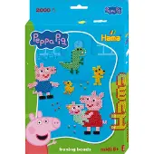 HAMA Beads Perles Midi - Peppa Pig + Petite sœur Evie - 2000 pces - - UneTaille - Perles